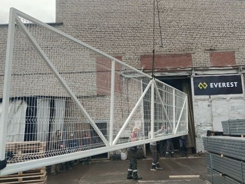 откатные ворота погрузка откатные ворота погрузка